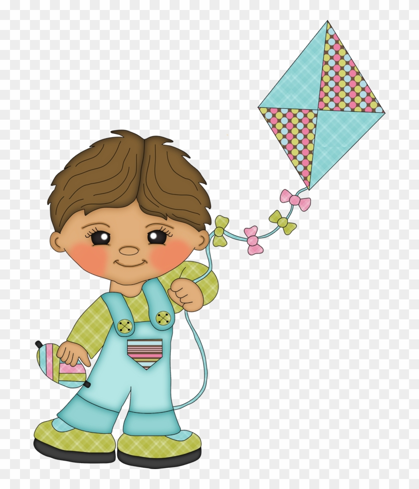 Menino Com Pipa Png - Menino Soltando Pipa Desenho Clipart #5474982