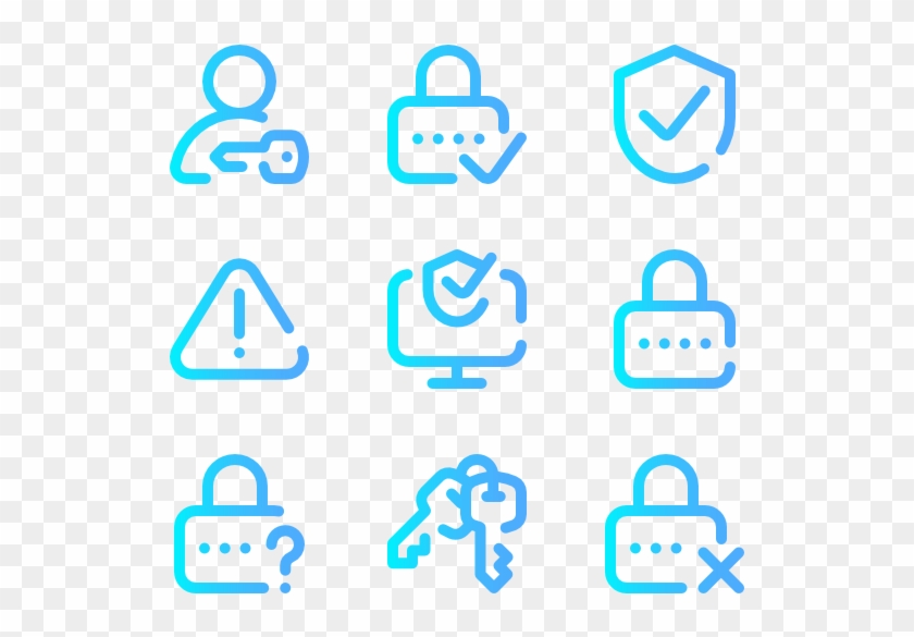 Internet Security - Icon Gradient Png Clipart #5475122