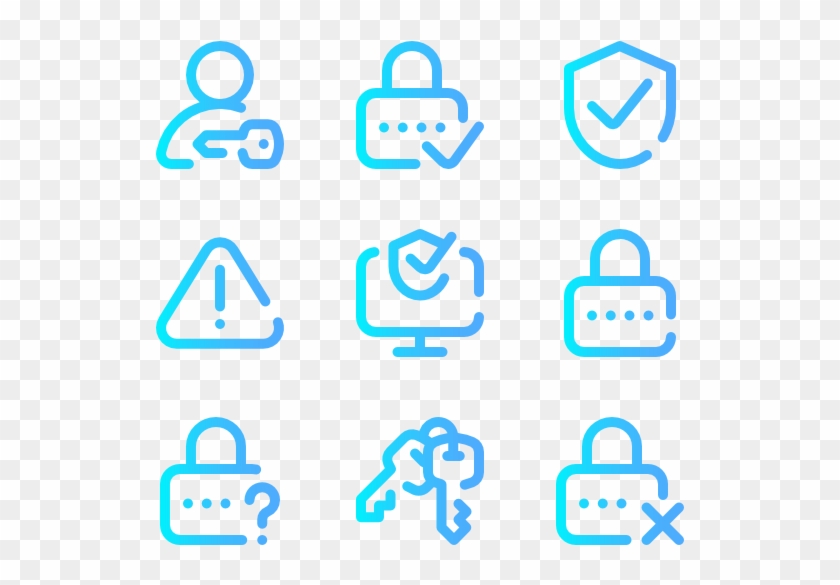 Internet Security - Icon Gradient Png Clipart