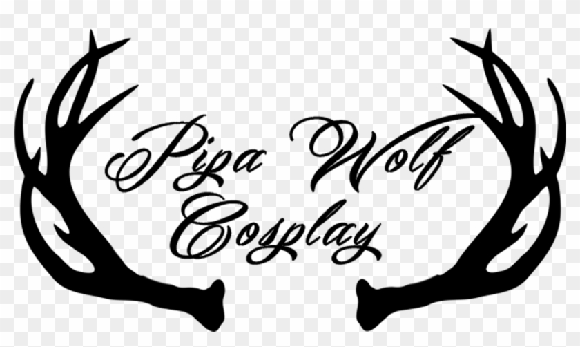 Pipa Wolf , Png Download - Deer Antlers Silhouette Png Clipart