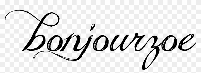 Bonjourzoe - Calligraphy Clipart #5475318
