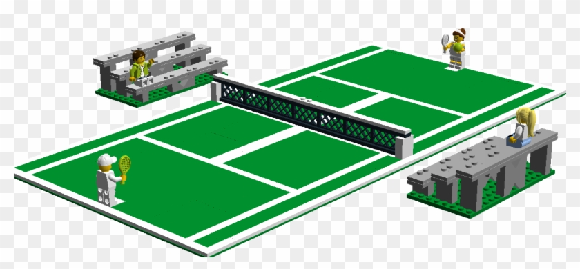 Indoor Games And Sports , Png Download - Lego Tennis Court Clipart #5475407