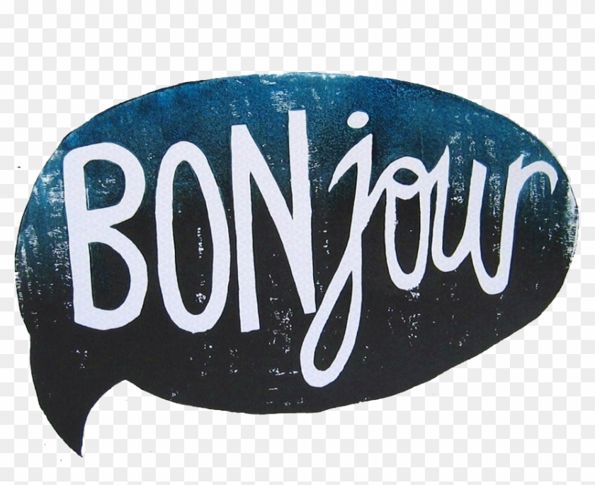 Bonjour In A Speech Bubble , Png Download - Calligraphy Clipart #5475499