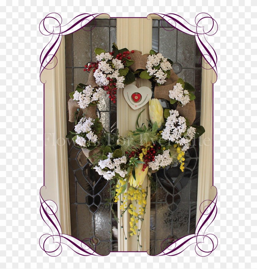 Grace Wreath Flowers For Ever After Artificial Wedding - Bouquet Clipart #5475594