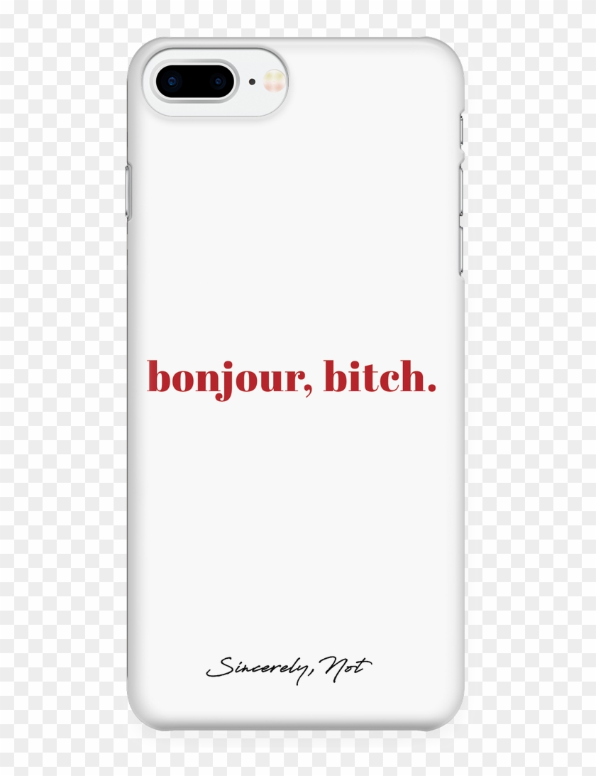 Bonjour Bitch White Cell Phone Case For Iphone And - Cover Iphone Xr Calvin Klein Clipart #5475743