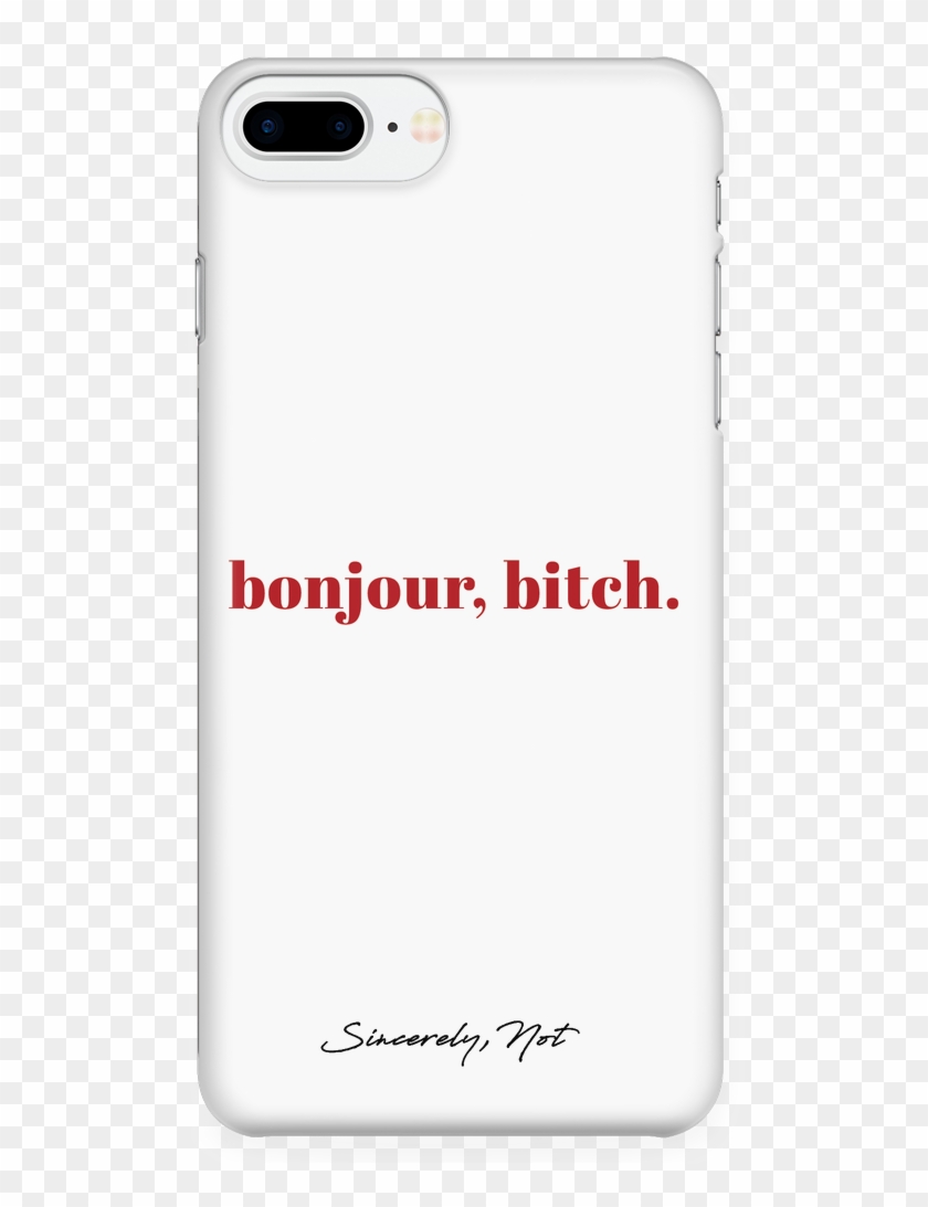 Bonjour Bitch White Cell Phone Case For Iphone And - Cover Iphone Xr Calvin Klein Clipart