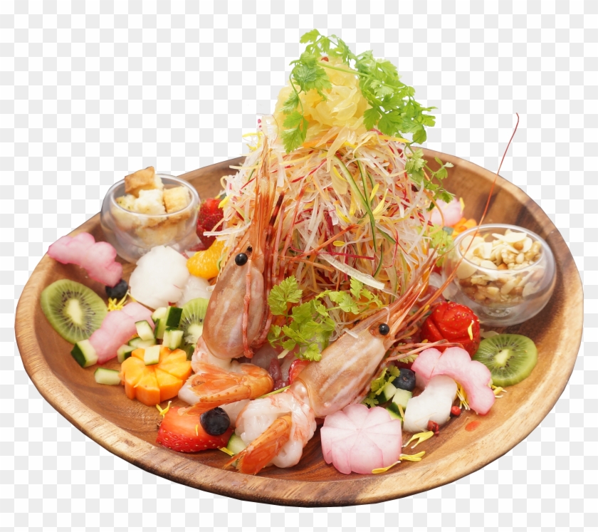 'nigiro Sashimi Salad Yu Sheng Lo Hei' - Side Dish Clipart