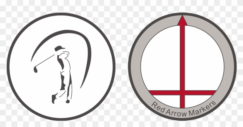 Red Arrow Markers - Circle Clipart