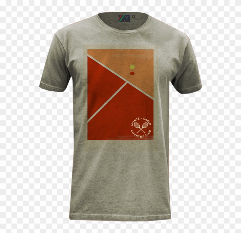 Man Tee-shirt Tennis Court - Active Shirt Clipart #5476137