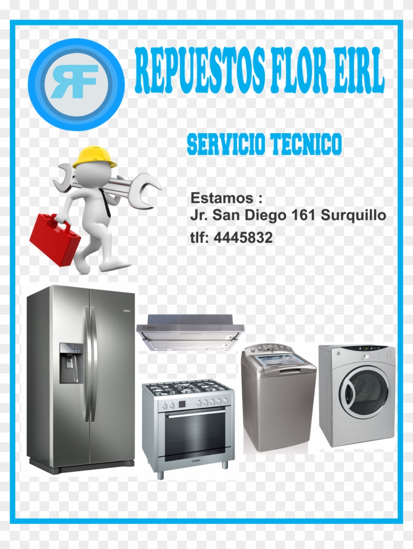Servicio Tecnico Linea Blanca - Refrigerator Clipart #5476277
