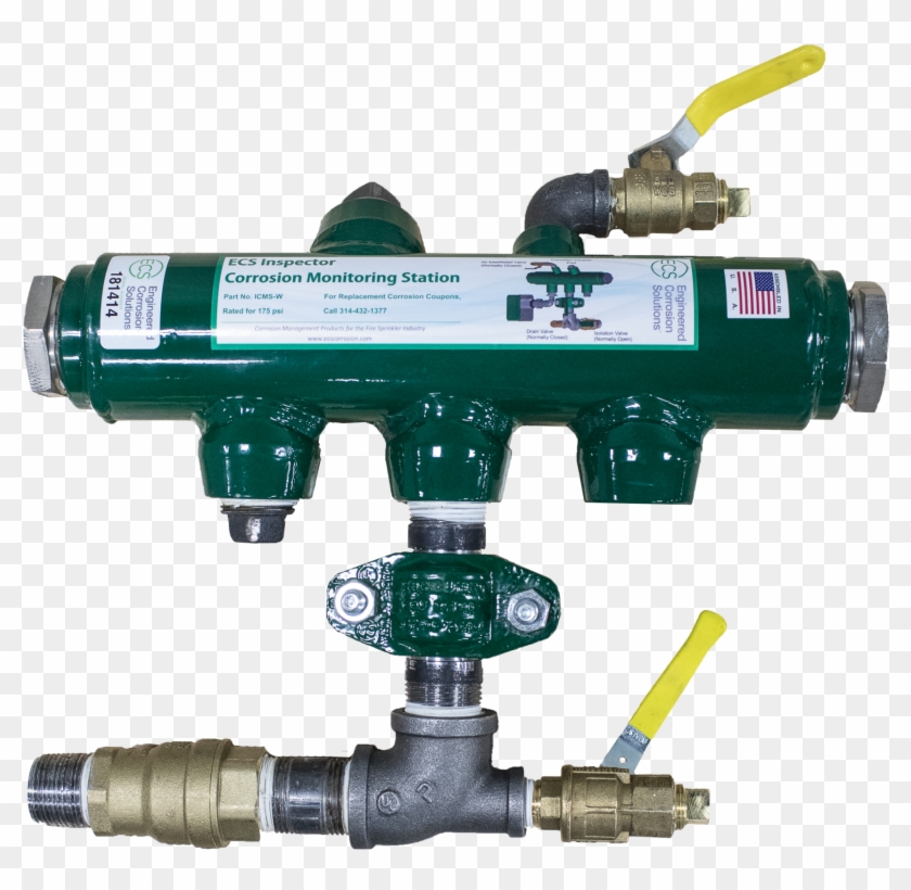 Inspector Monitoring Station And Sprinkler System Maintenance - Handheld Power Drill Clipart