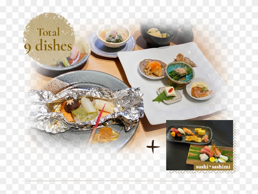 *the Kinds Of Sushi And Sashimi Can Be Different From - Kaiseki Clipart #5476606