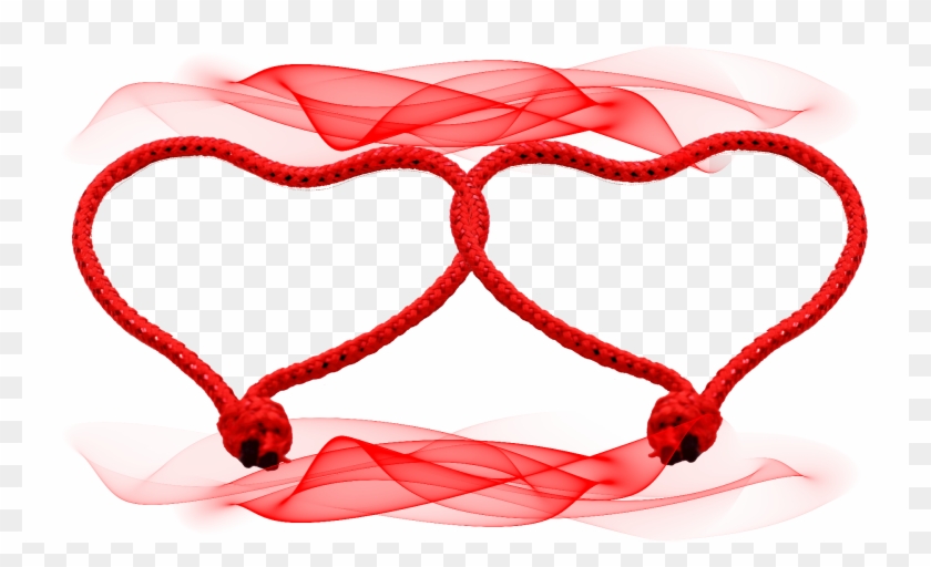 Molduras Dia Dos Namorados 2 Corações Entrelaçados - Heart Clipart