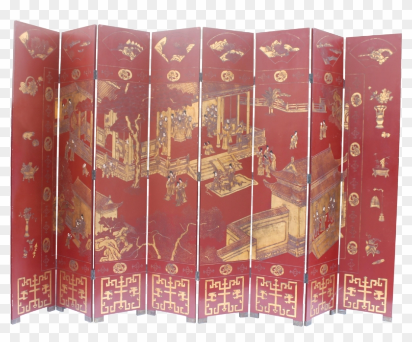 Dressing Screen Room Divider Elegant Vintage Used Screens Clipart #5477085