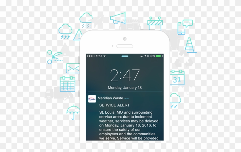 Sign Up For Service Alerts - Mobile Phone Clipart
