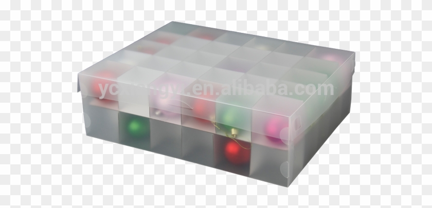 Gshino 2 Tray Lid Christmas Ornament Storage Box With - Box Clipart