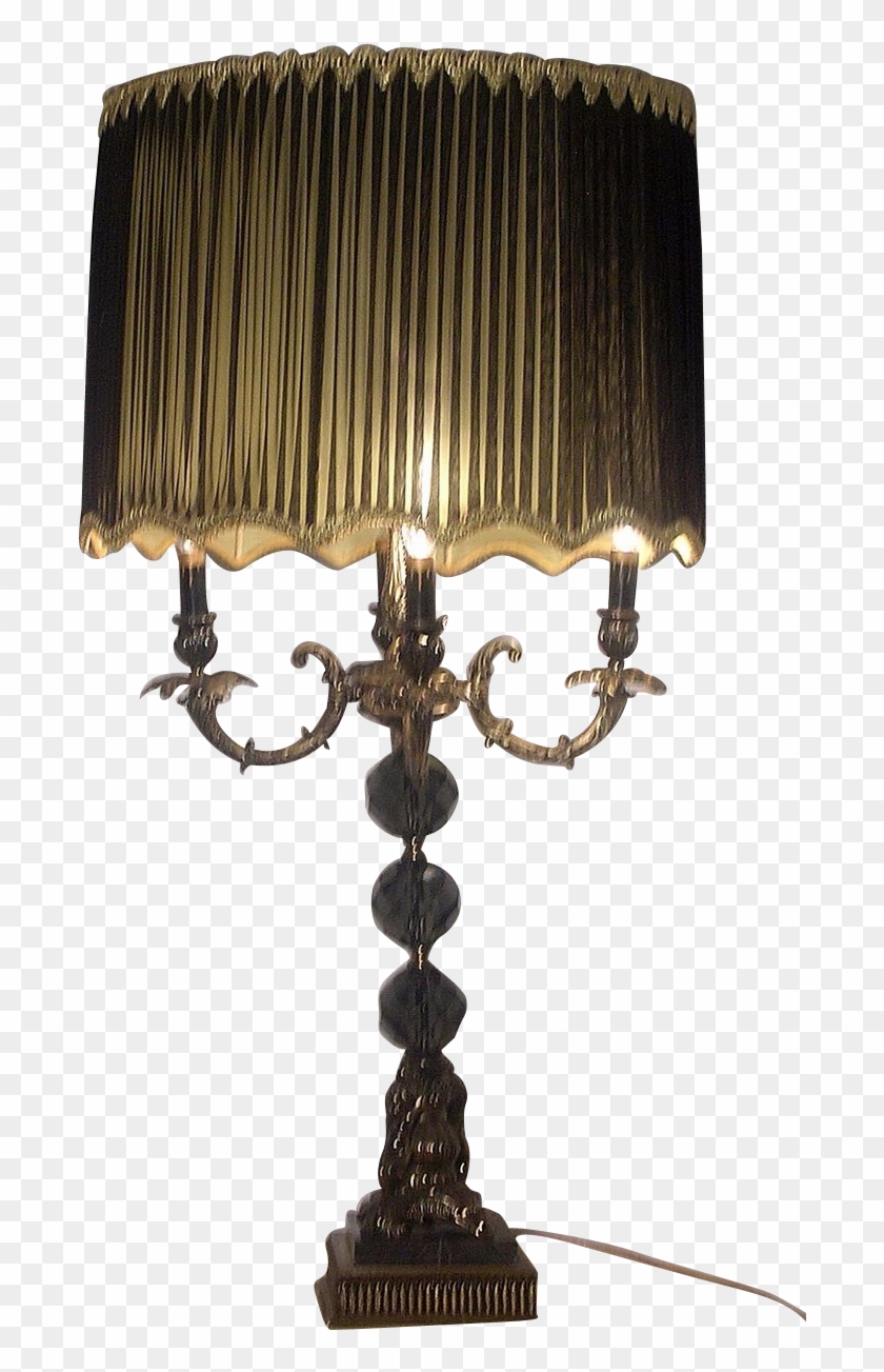 Product Details Pair Of Black And Gold Lamps Black - Lampshade Clipart #5477427
