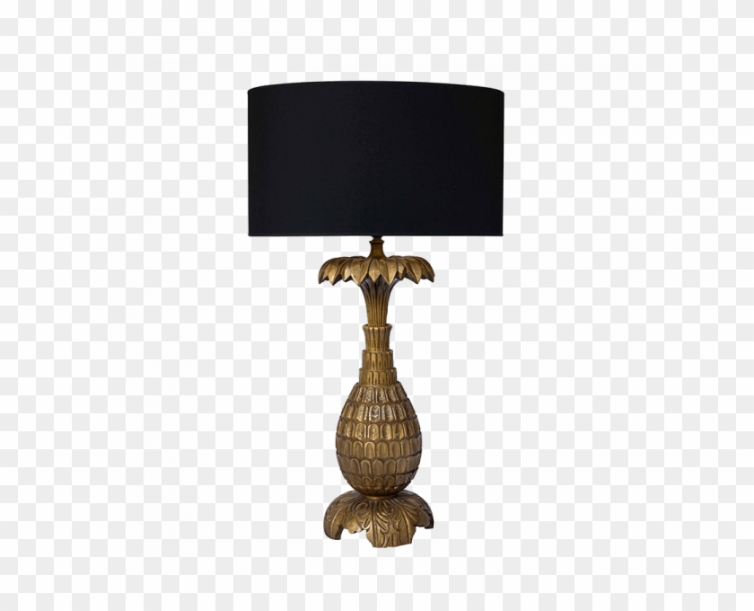 El Fenn Large Gold Pineapple Lamp - Lamp Clipart