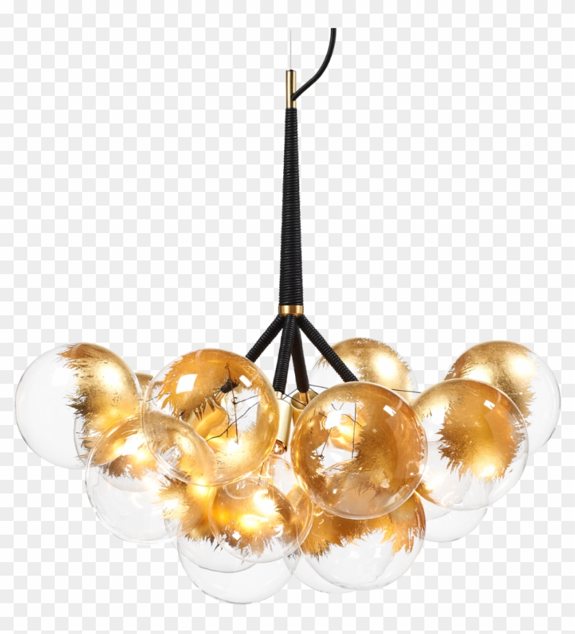 X Large 24k Gold Bubble Chandelier By Pelle - Luminaria Design Moderno Clipart