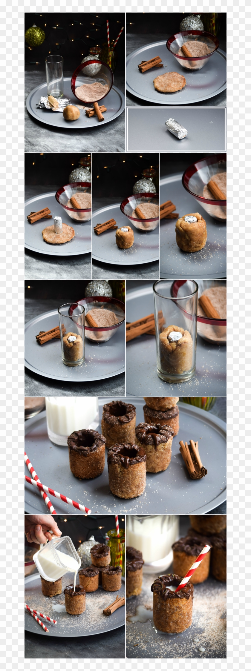 How To Make Chocolate Coated Snickerdoodle Milk & Cookie - Dulce De Leche Clipart