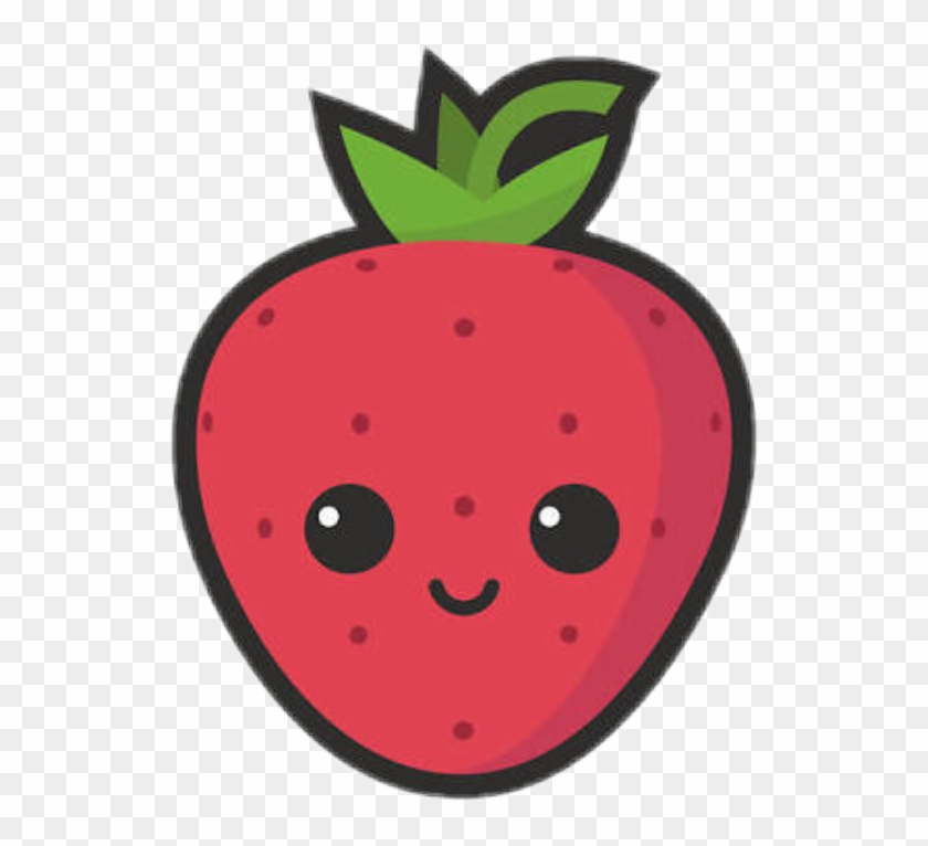 #sticker #fresa #strawberry - Cute Strawberry Clipart