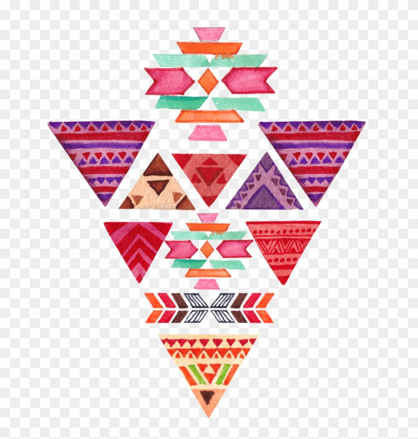#pattern #boho #bohemian #sticker #watercolor #geometric - Portable Network Graphics Clipart