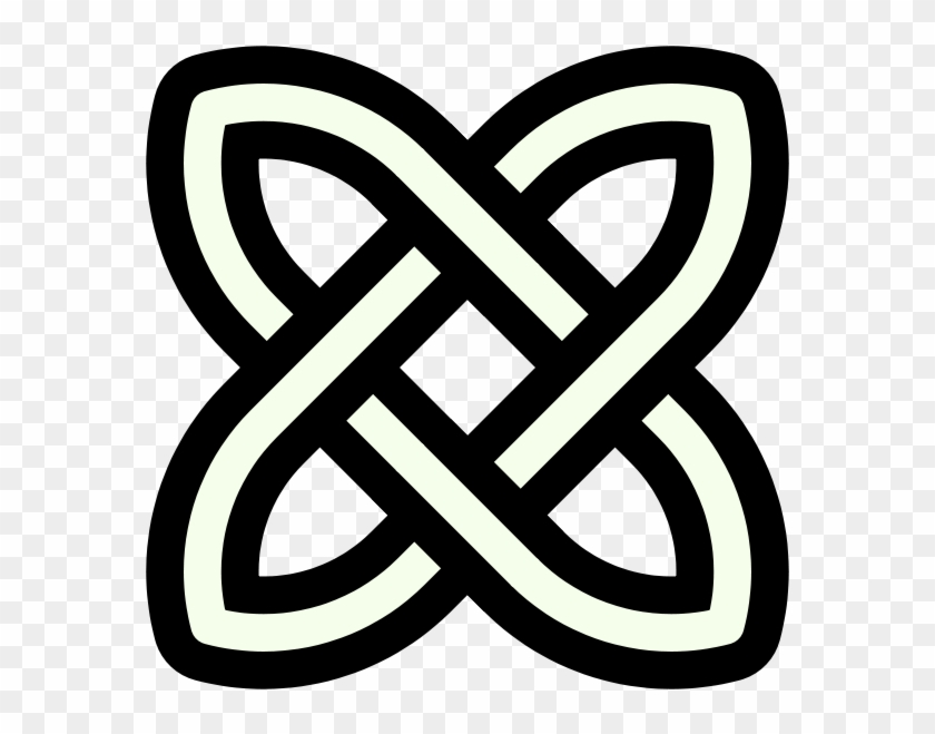 Solomons Knot Ornamental - Celtic Symbol For Love Clipart