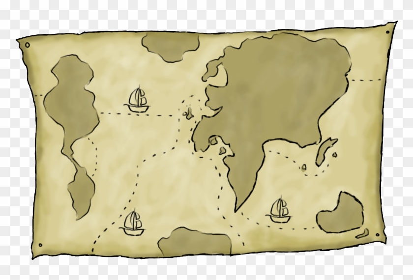 Map Clip Art - Cushion - Png Download