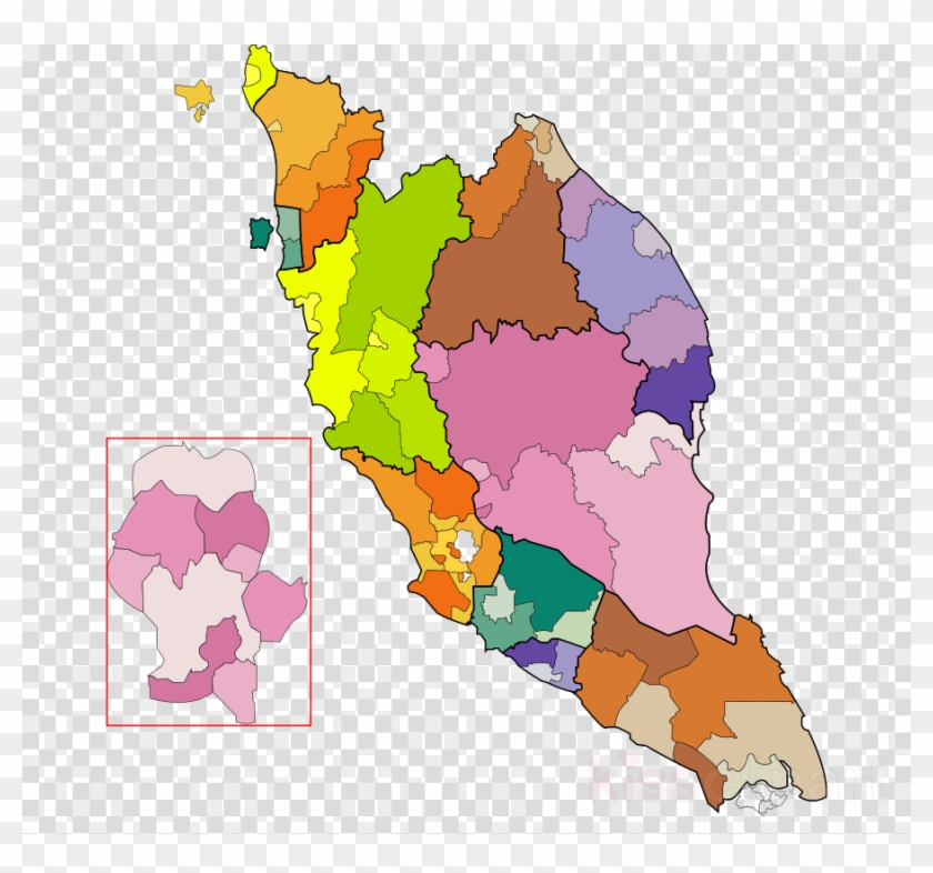 Ideas Map, Graphics, Transparent Png Image &amp - Peninsular Malaysia Map Vector Clipart #5479521