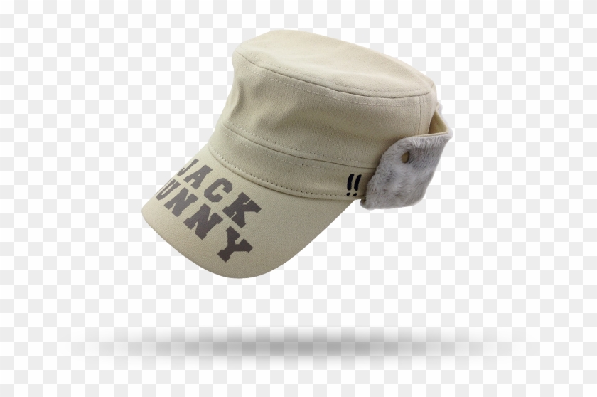 Khaki Flat Top Military Cap With Earflaps - Baseball Cap Clipart #5479816