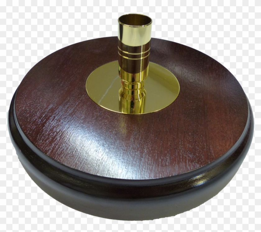 Dark Wood Ceremonial Flagpole Base - Wood Clipart