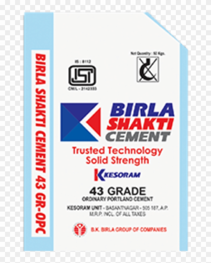 Vasavadatta Birla Shakti 43 Grade Cement - Printing Clipart #5479885