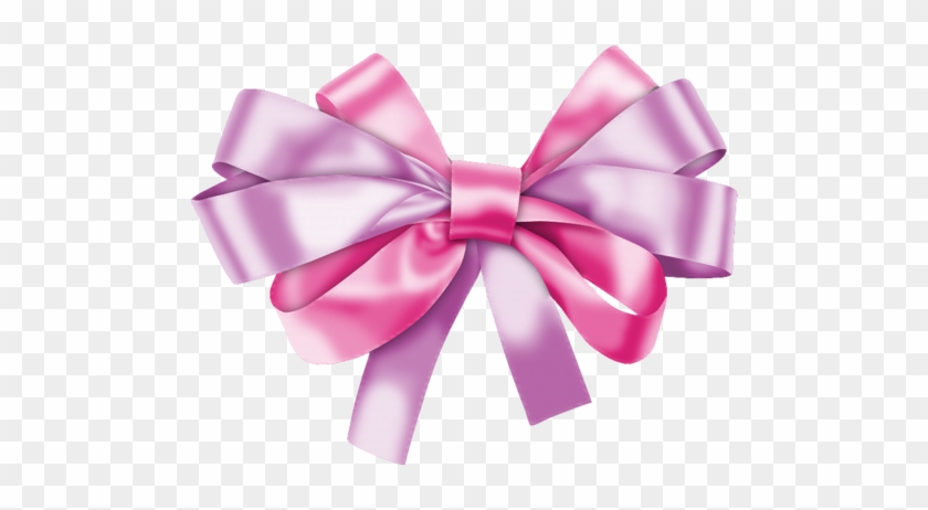 #bow #ribbon #pink #violet #decor #birthday #party - Noeud Ruban Png Clipart #5480476