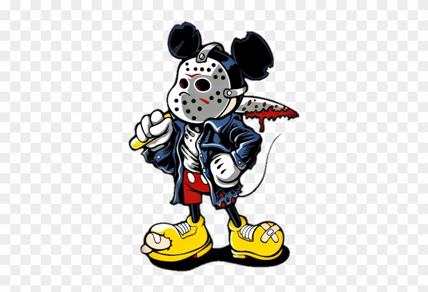 #mikeymouse #mikey #cartoon #art #zombie #zombies Mikey - Mickey Mouse Jason Voorhees Clipart #5480915