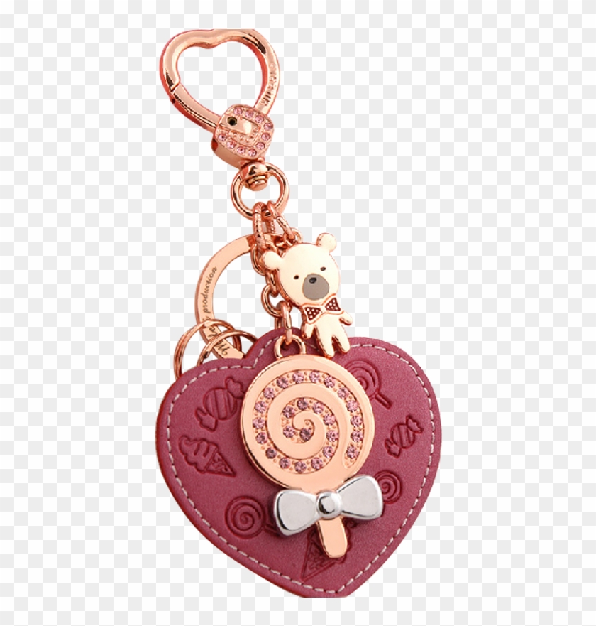 Millers Leather Keychain Female Car Key Chain Bag Pendant - Chain Clipart