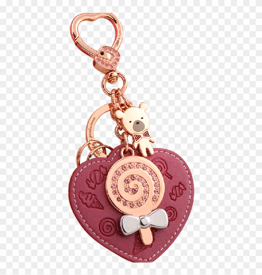 Millers Leather Keychain Female Car Key Chain Bag Pendant - Chain Clipart #5481261