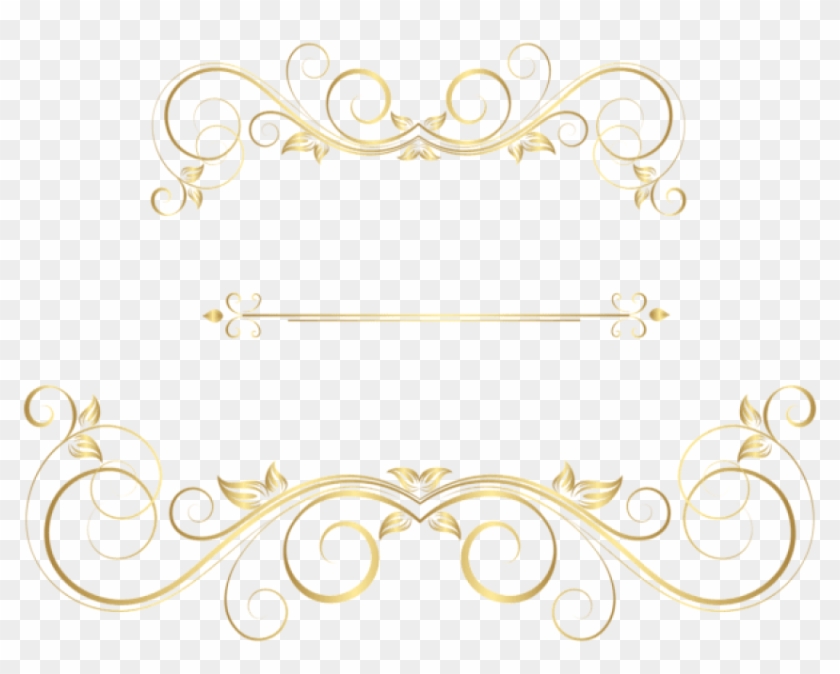 Free Png Download Gold Ornaments Decorative Clipart - Png Gold Ornaments Transparent Png