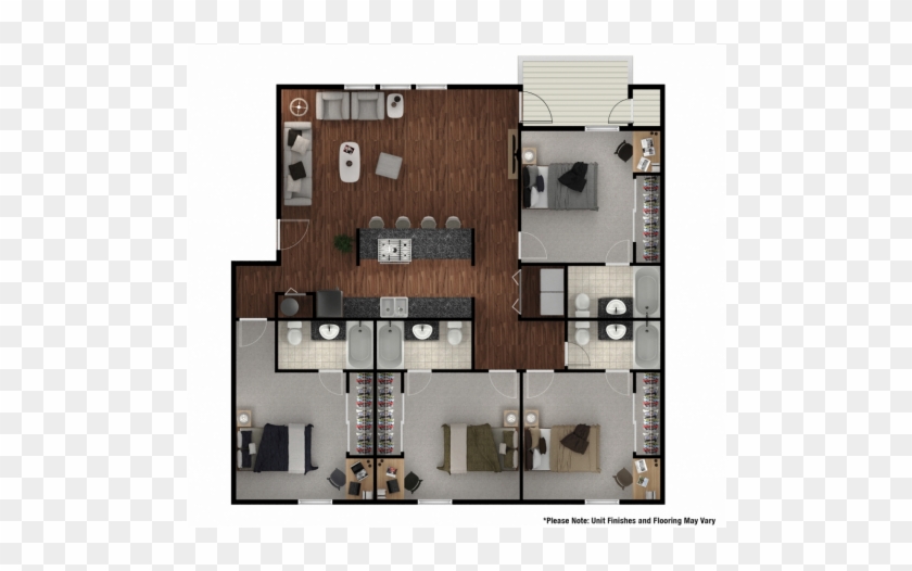 0 For The 4 Bed/ 4 Bath Deluxe Floor Plan - Stone Avenue Standard Clipart #5481661