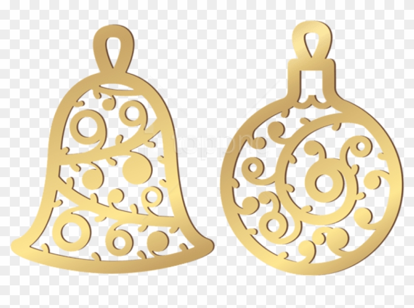 Free Png Christmas Gold Ornaments Png - Christmas Gold Ornaments Clipart #5481686