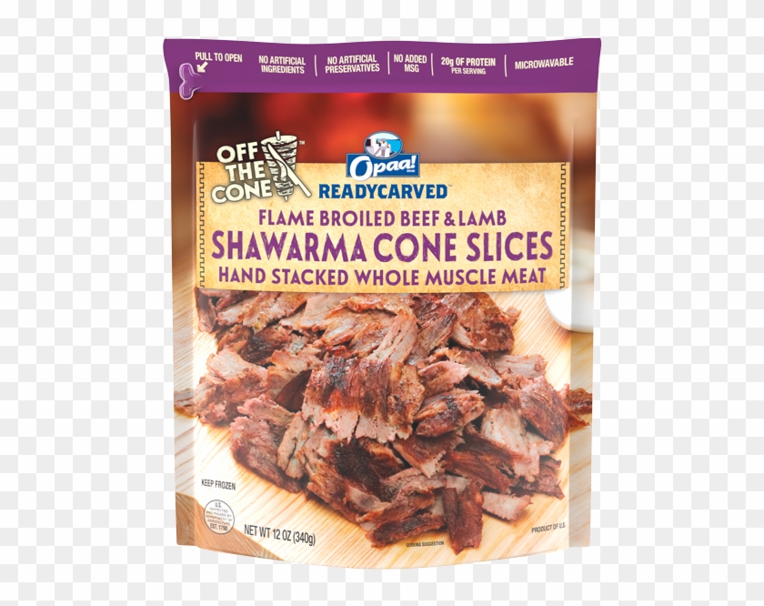 Readycarved™ Beef & Lamb Shawarma Cone Slices - Chocolate Clipart