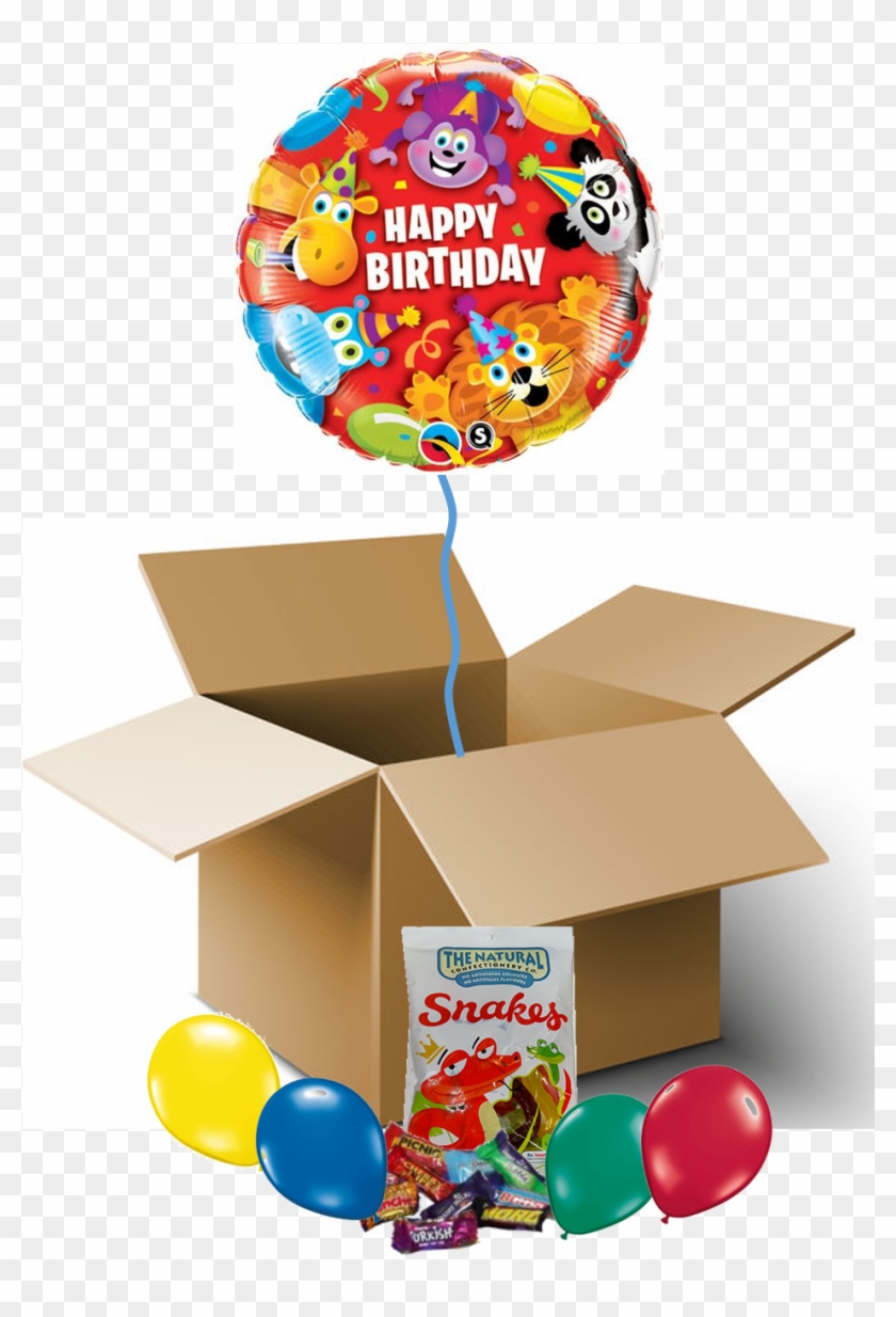 Happy Birthday Party Animals Balloon Ballon Anniversaire Animaux Clipart Pikpng