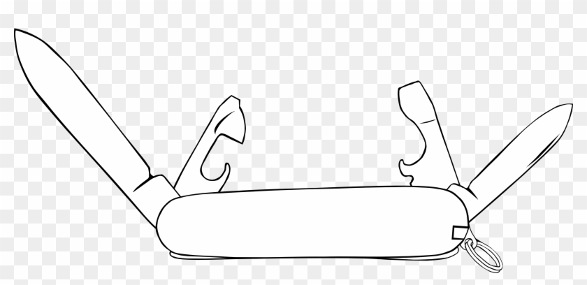 This Free Icons Png Design Of Swiss Army Knife 3 - Swiss Army Knife Drawing Clipart #5482612