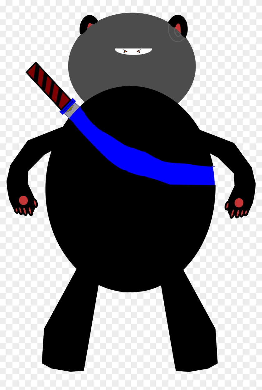 This Free Icons Png Design Of Ninja Bear - Cartoon Clipart