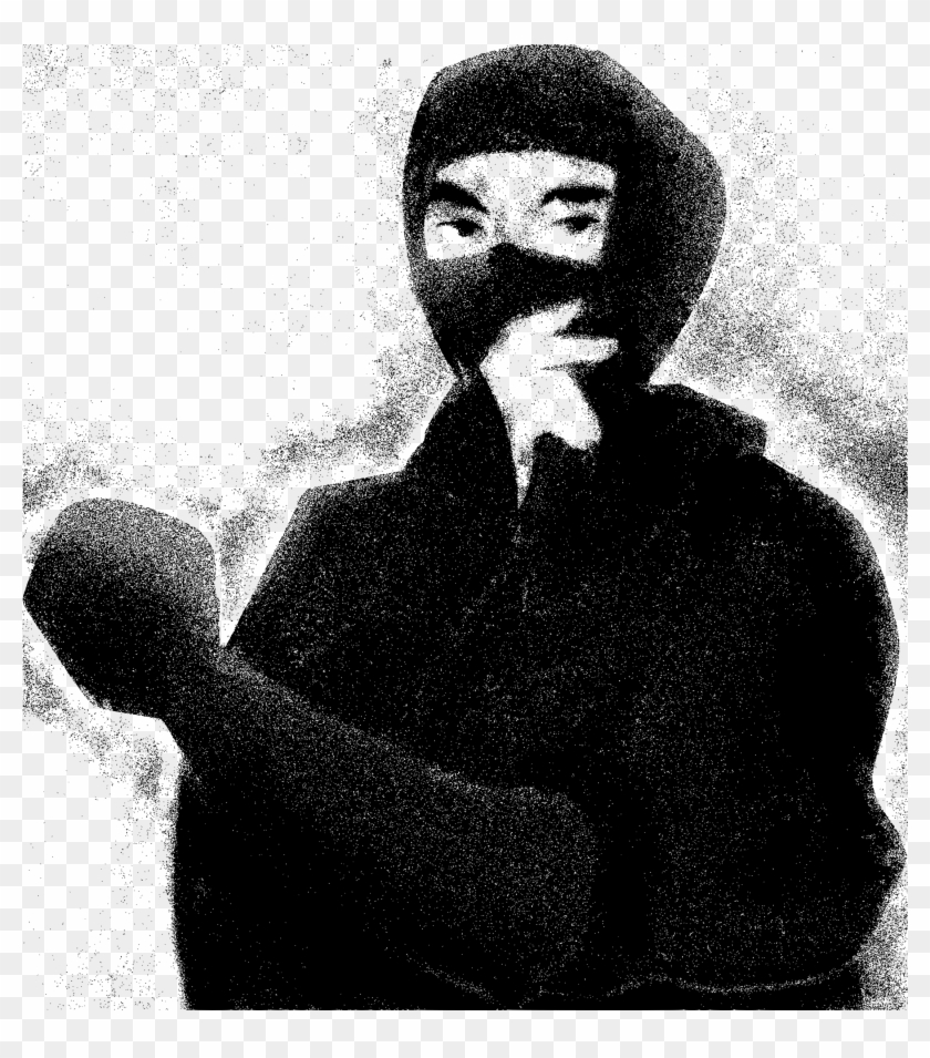 This Free Icons Png Design Of Ninja 3 - Monochrome Clipart #5483691
