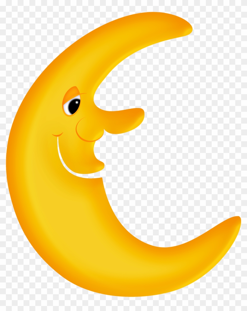 Transprent Png Free - Moon Cartoon Png Clipart