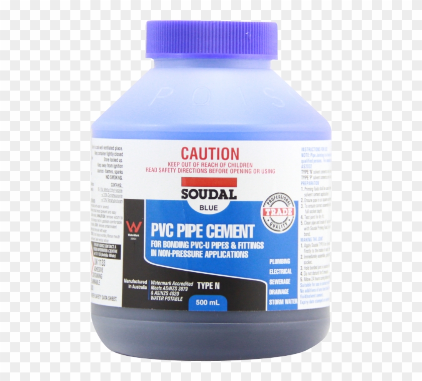 Pvc Pipe Cement Blue Type N Soudal 500ml - Soudal Clipart #5484350