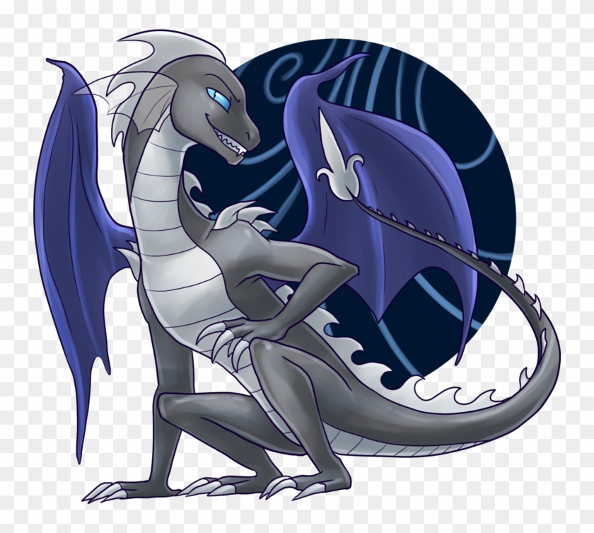 E621 Alpha Channel Anthro Blue Eyes Blue Wings Dragon - Cartoon Clipart #5484731