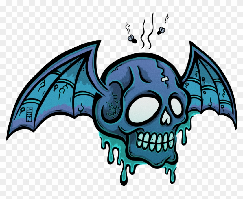 #mq #blue #wings #bat #skull #skulls - Cool Trace Clipart #5484886