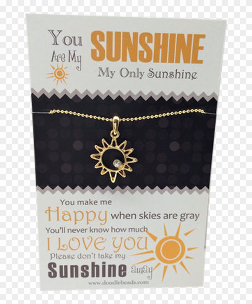 You Are My Sunshine Necklace - Paper Clipart #5485148
