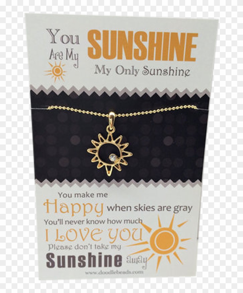 You Are My Sunshine Necklace - Paper Clipart